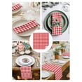 thumbnail image 3 of Red White Plaid Cloth Napkins Set of 4 Reusable Dinner Napkins, Modern Farmhouse Buffalo Check Gingham Cocktail Napkin Washable Table Napkins for Wedding/Holiday Party/Baby Shower 20"x20", 3 of 7