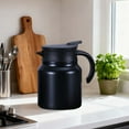 thumbnail image 5 of Mini Thermal Coffee Carafe, 34 Oz Stainless Steel Thermal Carafe for Hot & Cold Beverages, Portable Milk Creamer Container for Coffee Tea Hot Chocolate Dispenser, Black, 5 of 5