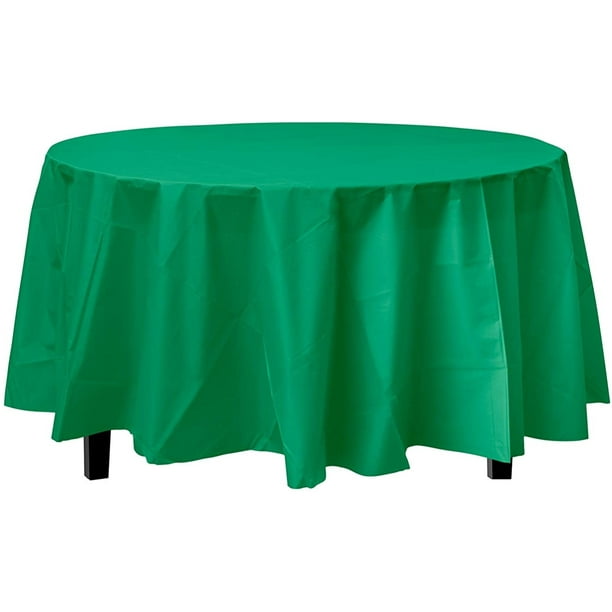Round Table Covers, Green Round Tablecloth Plastic