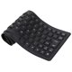 thumbnail image 4 of Fully sealed silicone keyboard, lightweight, portable, quiet, soft and comfortable, USB wired, for PC, black, 4 of 4