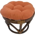thumbnail image 4 of International Caravan Furniture Piece Rattan Ottoman with Micro Suede Cushion, 4 of 4