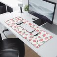 thumbnail image 2 of Non-Slip, Waterproof Large Gaming Mouse Pad - 31.5x11.8 inch - Refreshing Summer Fruits Strawberry Leaves Pattern for Desk, Work or Game, 2 of 7