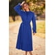 thumbnail image 4 of Vestido PRETTYGARDEN 2025 Midi Azul con Diseño Swiss Dot M, 4 of 8