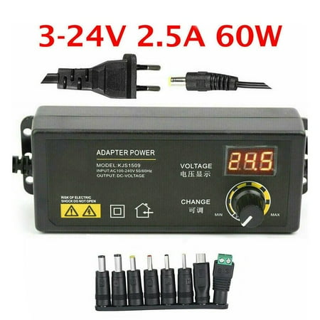 AC & DC Adjustable Power Adapter Adapter Adjustable Voltage Power