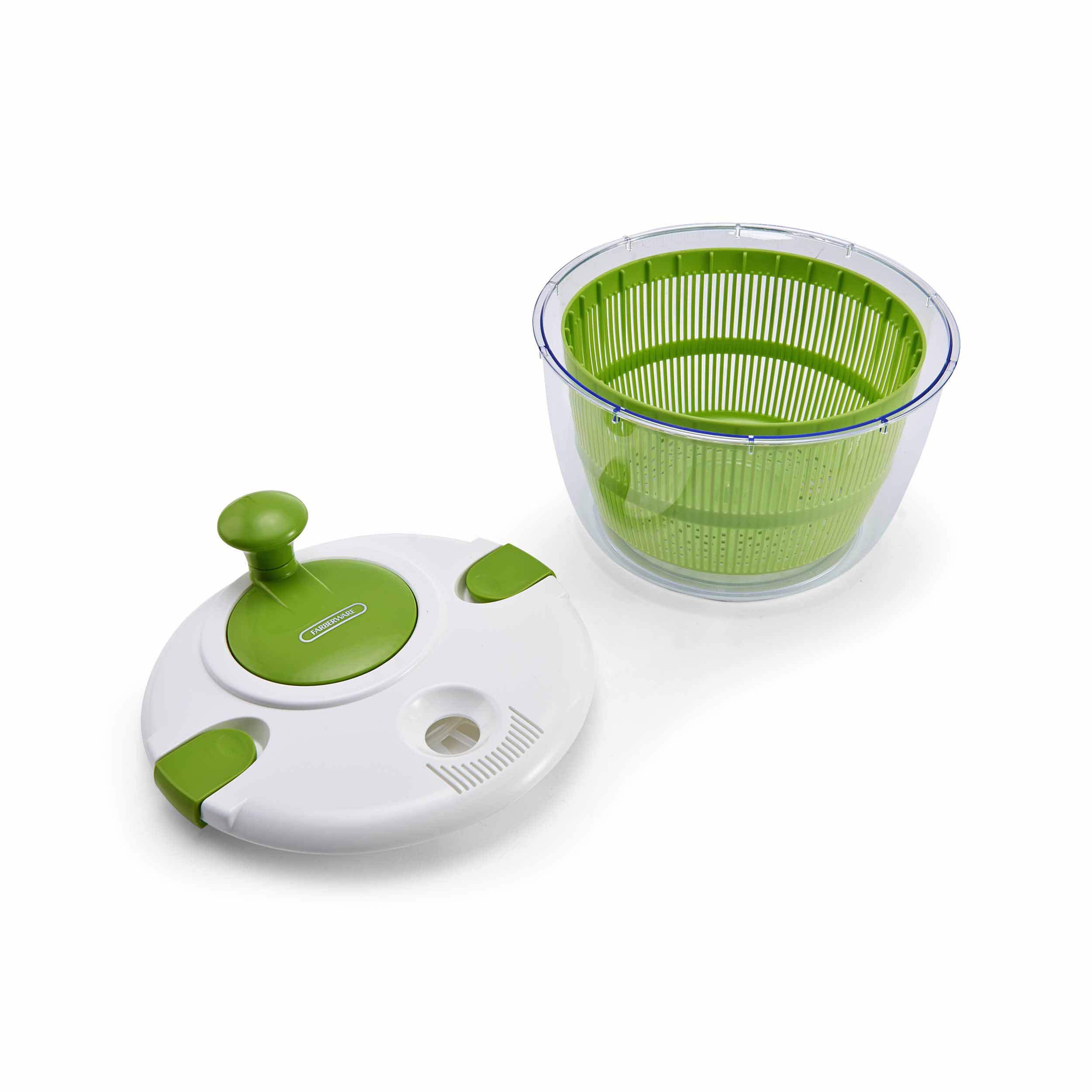 Farberware Fresh Healthy Salad Spinner Green and White