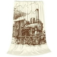 thumbnail image 2 of Rateoe Train Print Fuzzy Fleece Throw Blanket Extra Large,Super Soft,Fluffy and Warm Blankets for Couch,Bed,All Season Use (60"x50"), 2 of 8