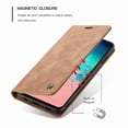 thumbnail image 4 of Galaxy S10e Case, Magnetic Folio Flip Leather Wallet Case Stand with Card Slots Protective Cover For Samsung Galaxy S10e 5.8 inch,Brown, 4 of 7