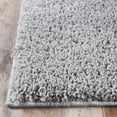thumbnail image 3 of BNM Solid Indoor Shag Runner or Area Rug, 5' x 8', Silver, 3 of 8