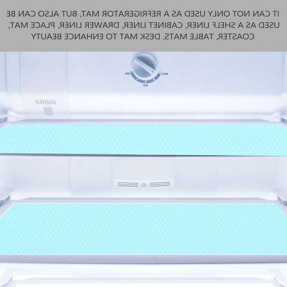 LITINKIMI 8Pcs Refrigerator Shelf Mats Blue Moisture Proof Non Slip Pads