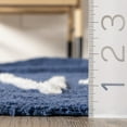 thumbnail image 4 of nuLOOM Kids Washable Round Alphabet Rug, 6', Navy, 4 of 10