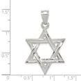 thumbnail image 2 of Diamond2Deal Mother's Day Gift 925 Sterling Silver Star of David Pendant for Women (L- 1.47 inch), 2 of 6
