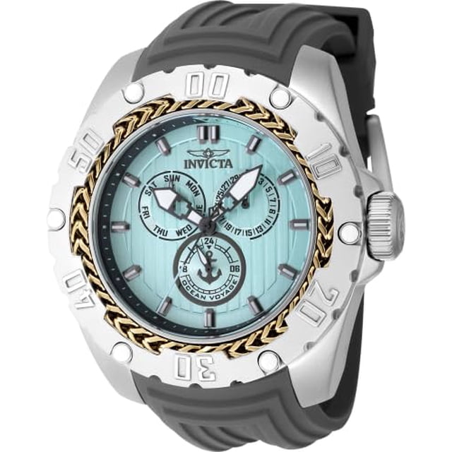 Reloj Invicta Ocean Voyage 51,5 mm de cuarzo negro y turquesa