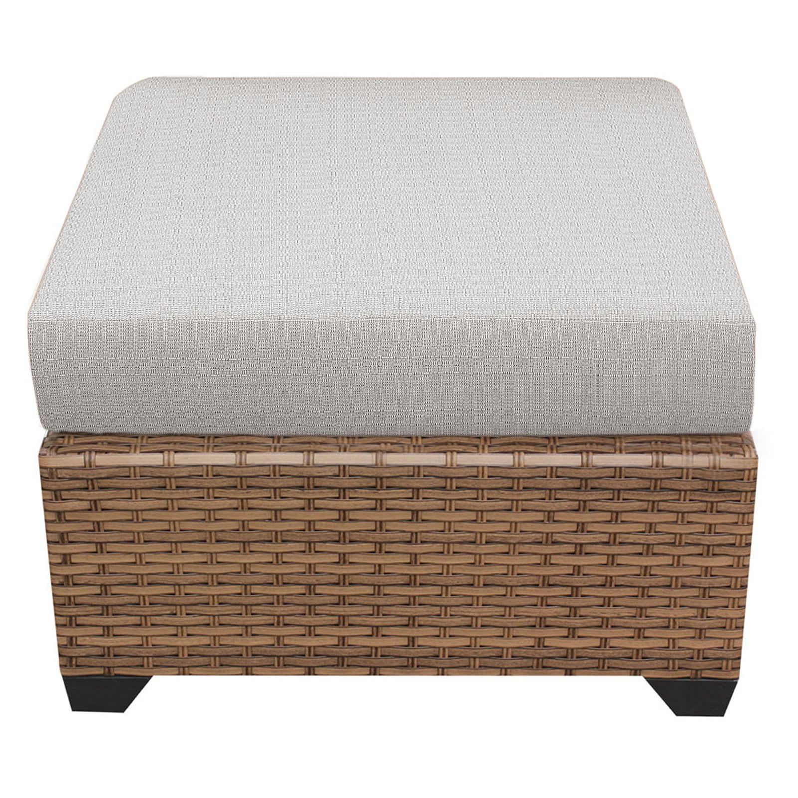 TK Classics Laguna Wicker Outdoor Ottoman Set of 2 Cushion Covers