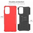 thumbnail image 4 of Case for Samsung Galaxy A53 5G, Tyre Pattern Design Hybrid TPU+PC Material Double Layer Protection Shockproof Cover with Kickstand Phone Case for Samsung Galaxy A53 5G XC Blue, 4 of 11