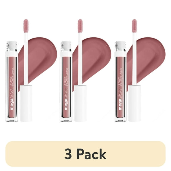 (3 pack) Wet n Wild Mega Slicks Lip Gloss - Lowkey Pink