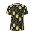 thumbnail image 5 of Wukai Lavender Flowers Print Men's Short-Sleeved Mesh T-Shirt,Quick-Dry Short Sleeve Workout T-Shirt-X-Small, 5 of 8