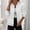 White, variant on Morttic Women's Elegant Cable Zipper Front Long Sleeve Stand Collar Solid Color Spring & Fall Jacket for Casual & Formal Outfits White,S