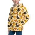 thumbnail image 2 of Fotbe Funny Chicken Pattern Youth Pullover Hooded Sweatshirt, Boys Hoodie, Kangaroo Pocket Hoodie for Kids Girls -Small, 2 of 6