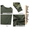 thumbnail image 5 of Fantaslook Women Long Sleeve Shirts Color Block Casual Tops Crewneck Fashion Fall Clothes, 5 of 8