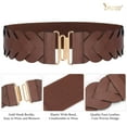 thumbnail image 5 of JASGOOD Wide Elastic Waist Belts for Women Braided Stretch Belt for Dresses, Cinch Trimmer Belt, 5 of 9