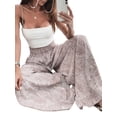 thumbnail image 5 of Qiylii Women Loose Pants High Waist Wide-Leg Floral / Striped Streetwear, 5 of 8