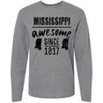 thumbnail image 3 of Inktastic Mississippi Awesome Since 1836 Long Sleeve T-Shirt, 3 of 5