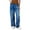 Blue, variant on MIXUE Jeans For Women Solid Color Mid Rise Barrel Wide Leg Mid Waist Cropped Denim Pants Baggy Boyfriend Pockets Trousers Activewear,Blue,XL