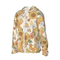 thumbnail image 2 of Fotbe Groovy Hippie Flower Mushrooms Men's Women's UPF 50+ Sun Protection Jacket Hooded Cooling Shirt with Pockets Hiking Outdoor Performance-Small, 2 of 9