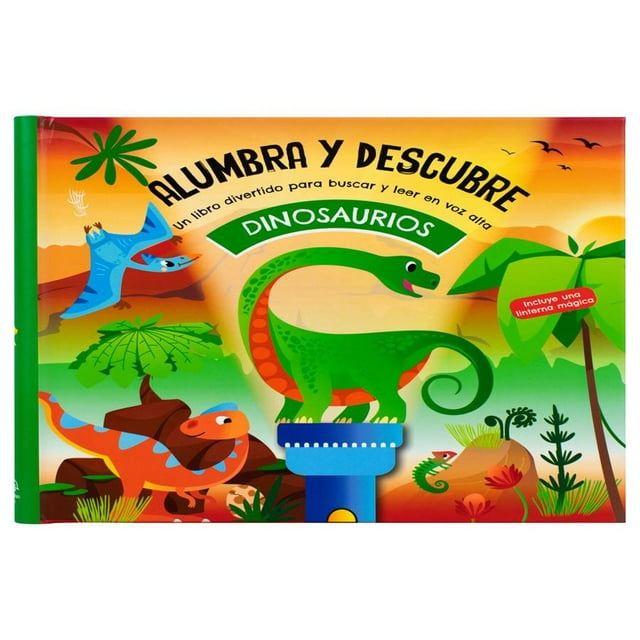 Alumbra y descubre: Dinosaurios Blanco Mediano