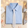 thumbnail image 4 of Linvycle Hand Woven Acrylic Pearl Tie Necklace, White Beaded Necktie Accessory, Adjustable Chain Fashion Shirt Jewelry for Party Wedding Daily Outfit Decor, 4 of 6