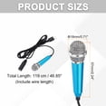 thumbnail image 2 of 1 Pcs Mini Microphone, Mini Mic Tiny Microphone Phone Type C Mic Small Microphone for Record Phone Voice, Blue, 2 of 6