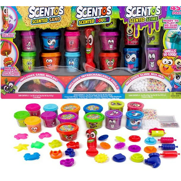 Scentos Scented Compound 45 Piece Value Pack With Sand Dough