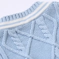 thumbnail image 4 of Toddler Boy Girl V-Neck Sweater Vest Infant Baby Simple Knit Waistcoat,6M-3T, 4 of 8