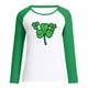 thumbnail image 4 of Camiseta de manga larga con cuello redondo para mujer, informal, con estampado de costuras Pompotops  gfhjh20196, 4 of 4
