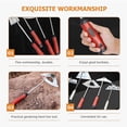 thumbnail image 2 of Garden Hoe Hollow Hand Hoe Gardening Tools for Weeding Loosening Planting, 2 of 4