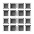 thumbnail image 2 of 16 Piezas Tapas de Patas Silla Protector Piso Silicona Cuadrado Pies Mesa Muebles Almohadillas Inferior Antideslizante-Gris, 2 of 5