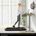 thumbnail image 3 of Costway Up To 7.5MPH 2.25HP 2 in 1 Dual Display Screen Treadmill Jogging Machine W/APP Control Black, 3 of 6