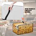 thumbnail image 6 of ZIATUBLES Sunflower Butterfly Print Toaster Oven Cover Dustproof Kitchen Appliance Storage Case Bakeware Oven Protector with Top Handle Countertop Decorative Accessories, 20.5" x 16.5" x 10", 6 of 8