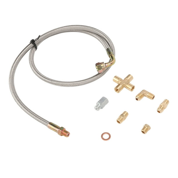 Turbocharger Oil Return Line Kit,Turbo Oil Feed Line Turbo Oil Feed