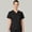 Black, variant on HeedFit Women’s V-Neck Scrub Top, Short Sleeve, Mesh Pockets, s, Black