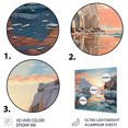 thumbnail image 3 of Designart "Glacier Ice Blue silence V" Landscapes Metal Art Living Room, 3 of 5