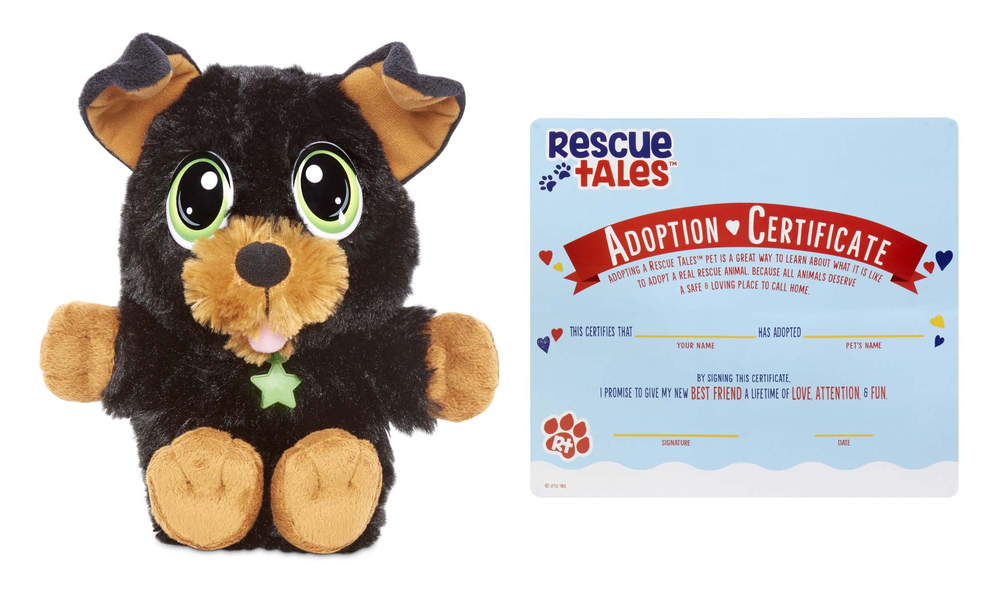 Rescue Tales Cuddly Pup Yorkie Soft Plush Pet Toy - image 3 of 7