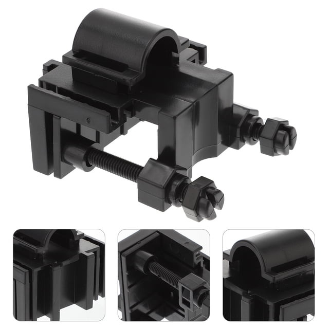 WEUVEB Fish Tank Clamp Negro Práctico Para Asegurar Y En Acuarios Con Material Durable