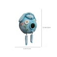 thumbnail image 3 of Outdoor Resin Blue Puppy Birdhouse With Daisies And Butterflies Garden Landscapes Decoration For Balcony Gardening, 3 of 9