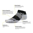 thumbnail image 2 of Calcetas Swiftwick MAXUS ONE para Golf y Running con Almohadilla, Color Negro, Talla M, 2 of 4