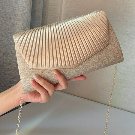 CoCopeaunts Girl Party Dinner Bag Elegant Fashion Gorgeous Sparkling Purse Chain Exquisite Embellished Banquet Dress Wristlet Mini Bag