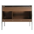 thumbnail image 5 of Fine Fixtures  Oakville Bathroom Vanity  with White Ceramic Sink Walnut Ebony - Chrome Hardware 42 Inch, 5 of 7