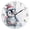 Black Needle, variant on 10" Artistic Round Wall Decorative Desk Clock Wall Clock Home Decor Penguin Holding Candy Cane