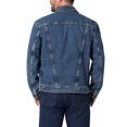 thumbnail image 4 of Wrangler - chamarra vaquera para hombre con corte vaquero occidental sin forro, Stonewash, M, 4 of 4