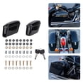 thumbnail image 1 of Alforjas 22L Bolsas De Sillín Duras Para Motocicleta Con Cerradura Plástico ABS Resistente Portador De Almacenamiento Lateral Universal Para Maletero De Motocicleta Negro, 1 of 7